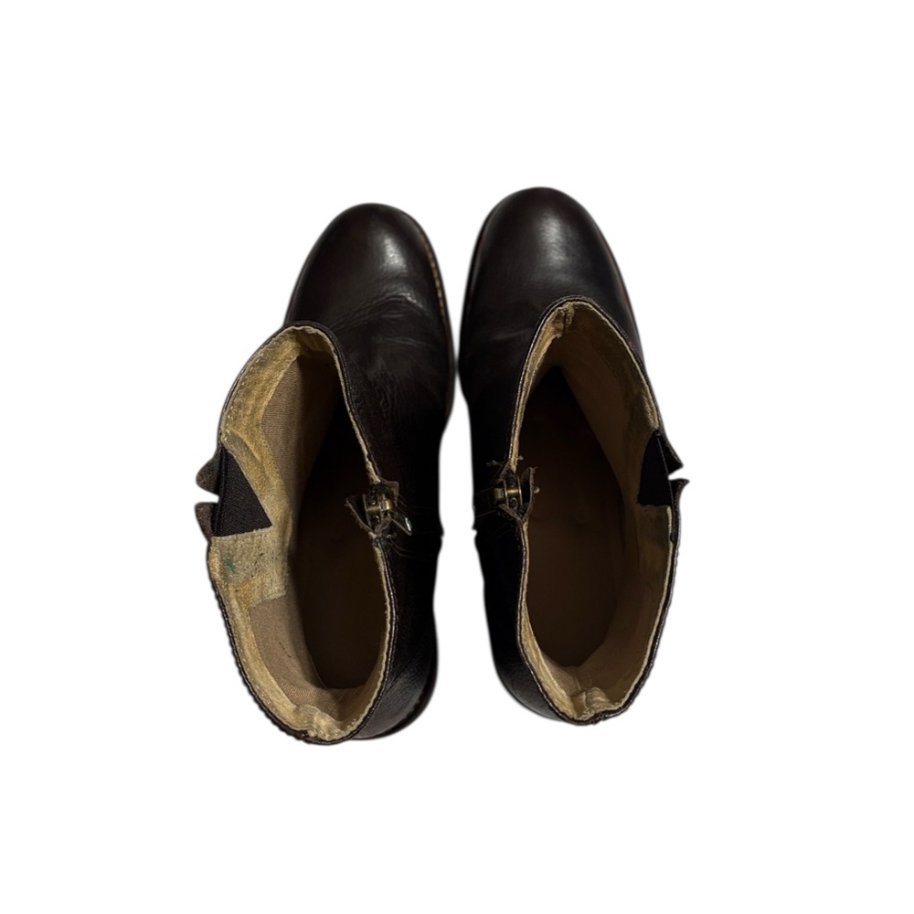 L.L. Bean Leather Chelsea Boots Woman's Size 7 Brown Made in Brazil Side Zipper - Picture 9 of 12
